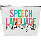 Ythuil Speech Therapy Gifts Makeup Bag, SLP Gift, Thank You Graduation Present for Speech Language Therapist, Appreciation Favors for SLP, Women Cosmetic Bag