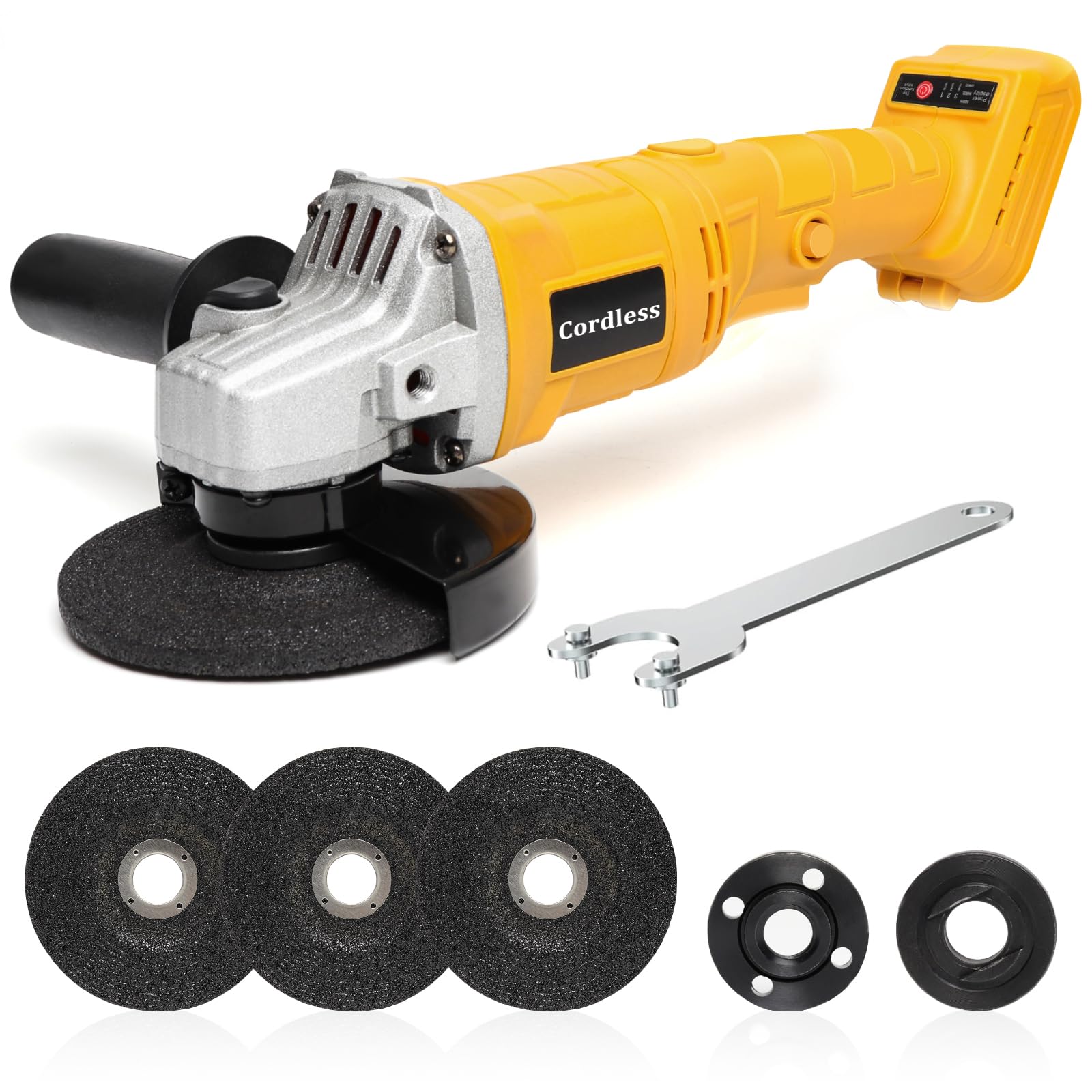 Photo 1 of Angle Grinder for DeWalt 20V MAX Battery, 7000 RPM Brushless Motor Cordless Angle Grinder, 3 PCS 4-1/2" Blades for Cutting, Griding, Polishing, etc. (Battery NOT Included)