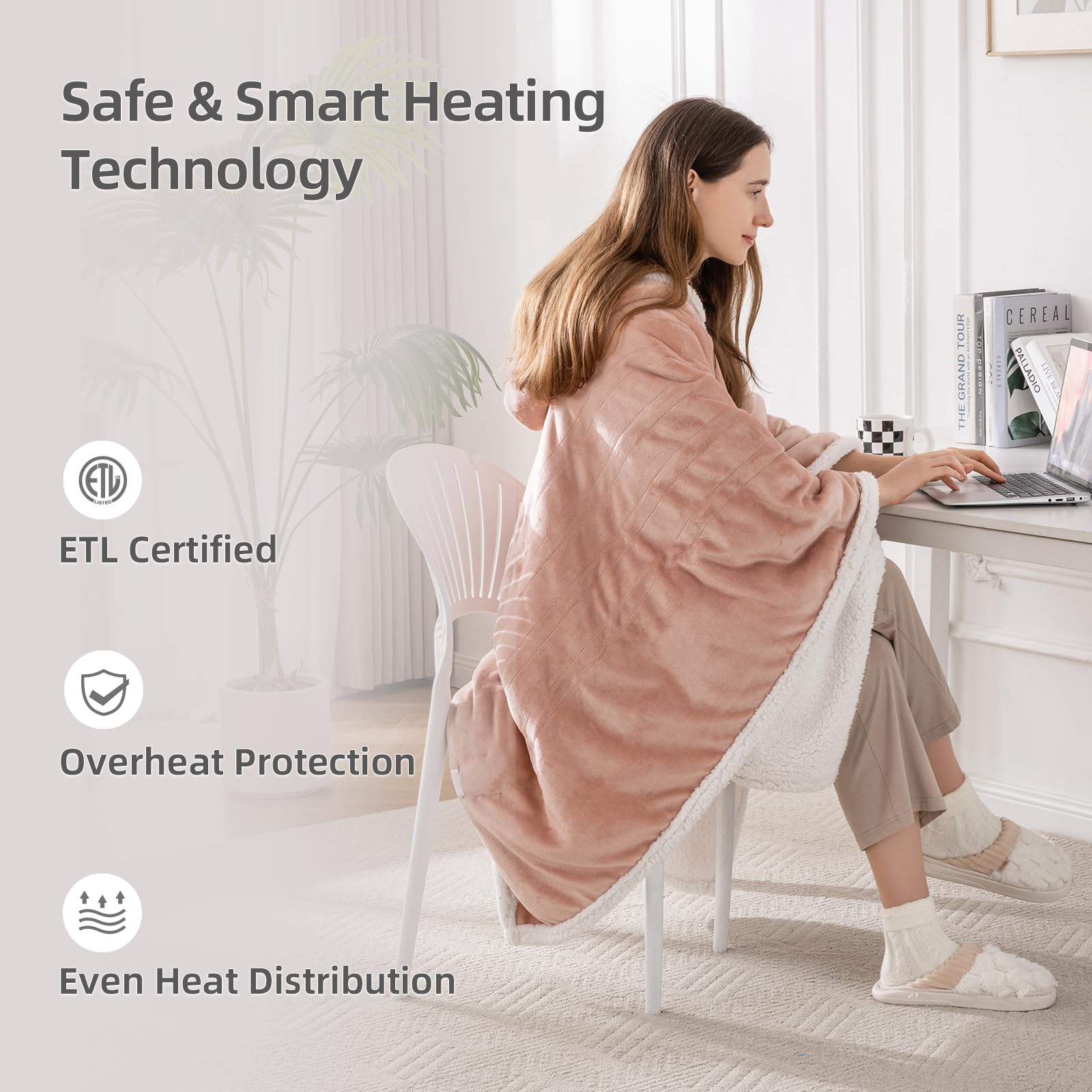 Heated Blanket Electric Throw