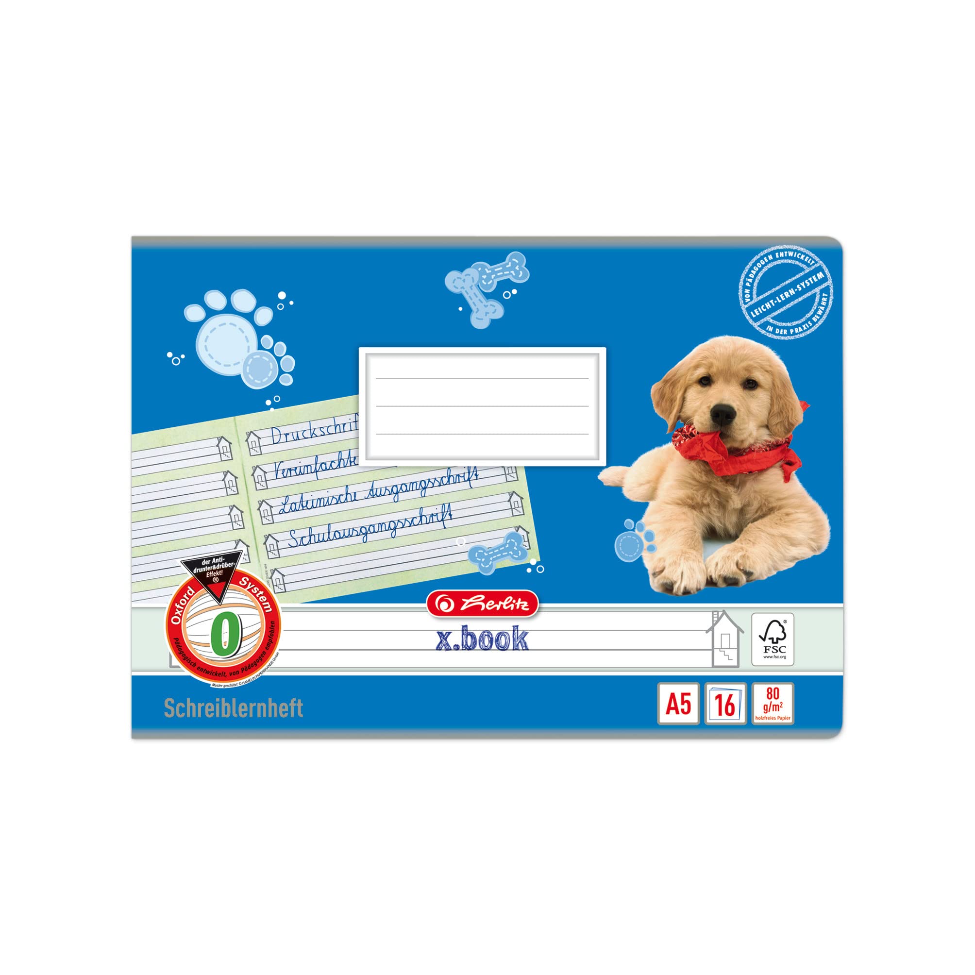 Herlitz X.Book, 1957729, DIN A5 Landscape, ruling ZL