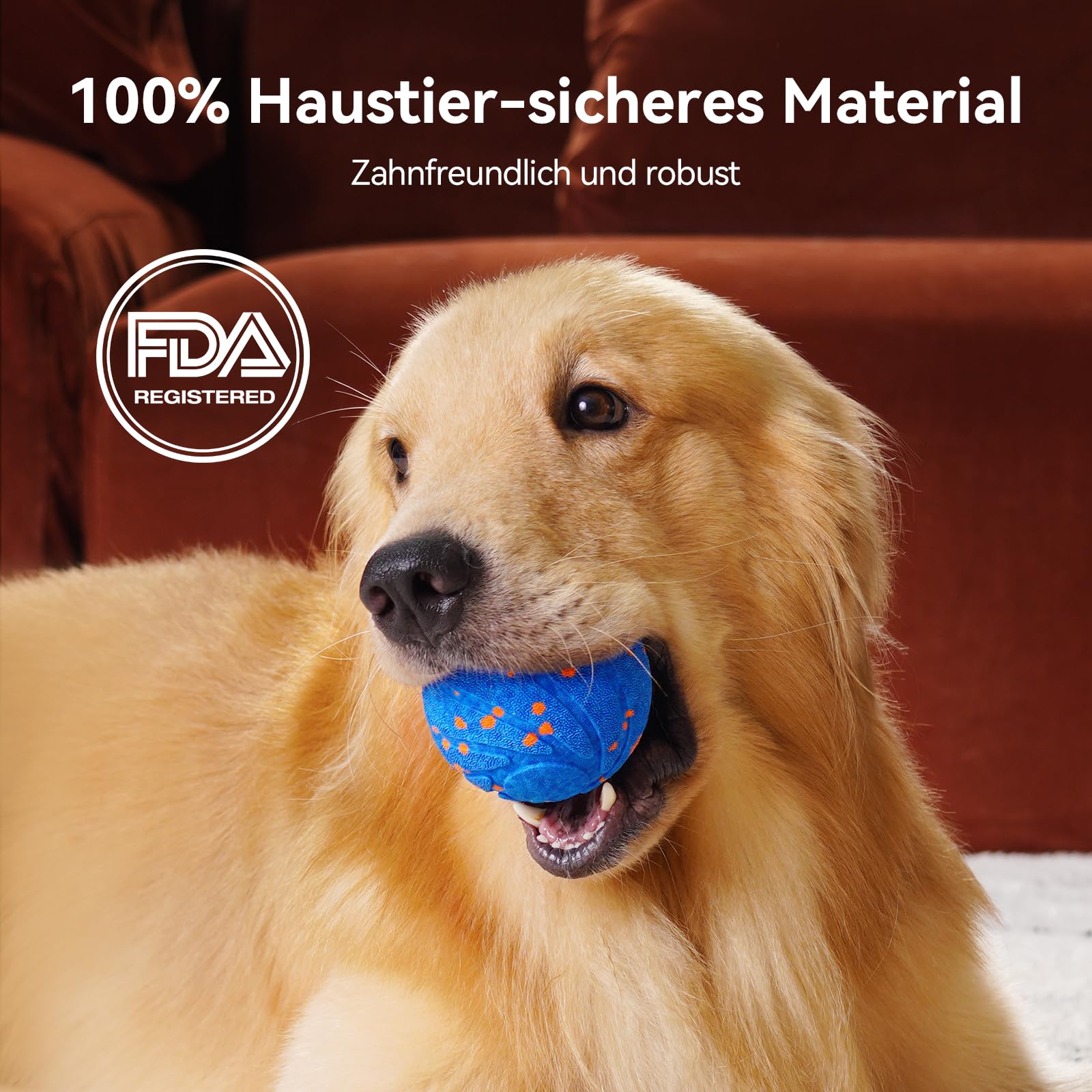 Cheerble Wicked Ball AIR - Interaktiver Hundeball mit 3 Spielmodi, Blau 6
