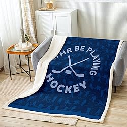 Queen 90"x90" Ice Hockey Fuzzy Ice Sports Games
