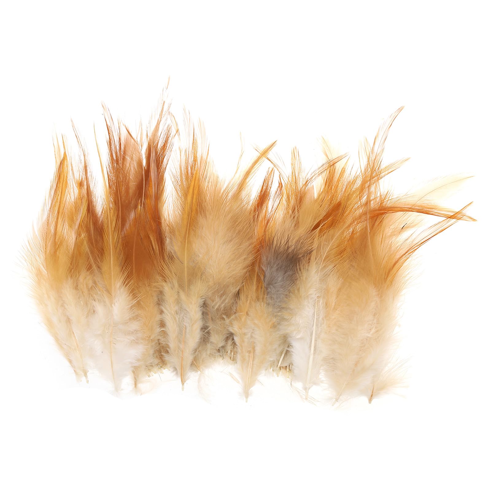 PATIKIL Saddle Hackle Rooster Feather 4-6", 100 Pcs Rooster Feathers Loose Hackle Feathers for Dream Catcher Earrings DIY, Feather Color