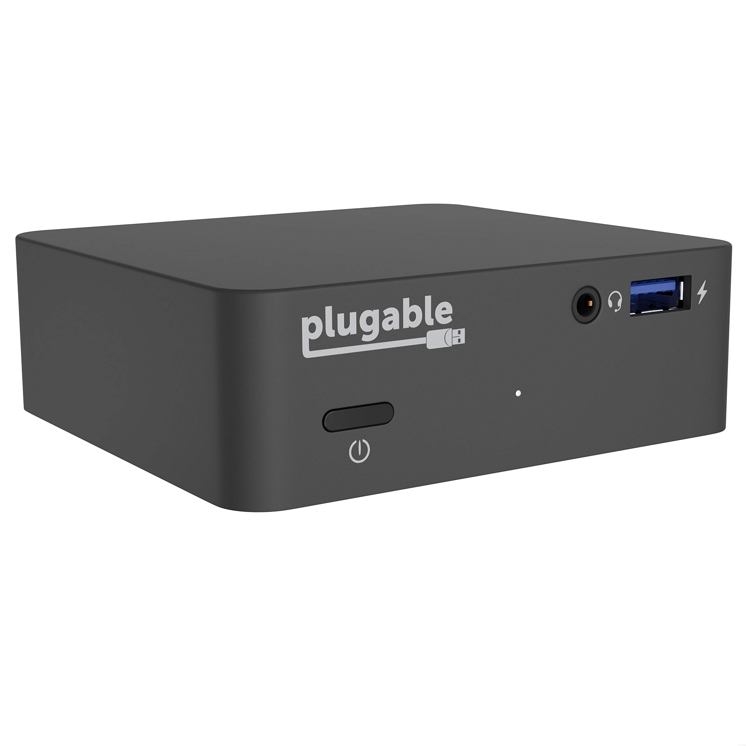 Plugable USB C Dock VESA Mount Compact with 85W Charging Thunderbolt 4/3 USB4 Compatible and works with macOS, Windows, and ChromeOS Laptops (HDMI up to 4K@30Hz, Ethernet, 4X USB 3.0 Ports, USB-C PD)
