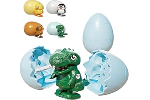 Animal Hatching Surprise Egg,Cute Fun Novelty Walking Interactive Collectibles,4 Assorted Animals, Boom Easter Eggs That Pop 