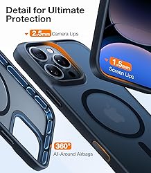 TORRAS for iPhone 16 Pro Case Translucent Matte