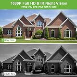 KAMEP Wireless Video Doorbell 1080P Camera Chime Night Vision IP66 Battery view 5