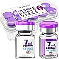 Sterile Empty Vial,Sterile Glass Vials, with Self-Healing Injection Port and Flip Top Cap, Sterile Package 10PCS by ZHANXUBIO (7ml,10)