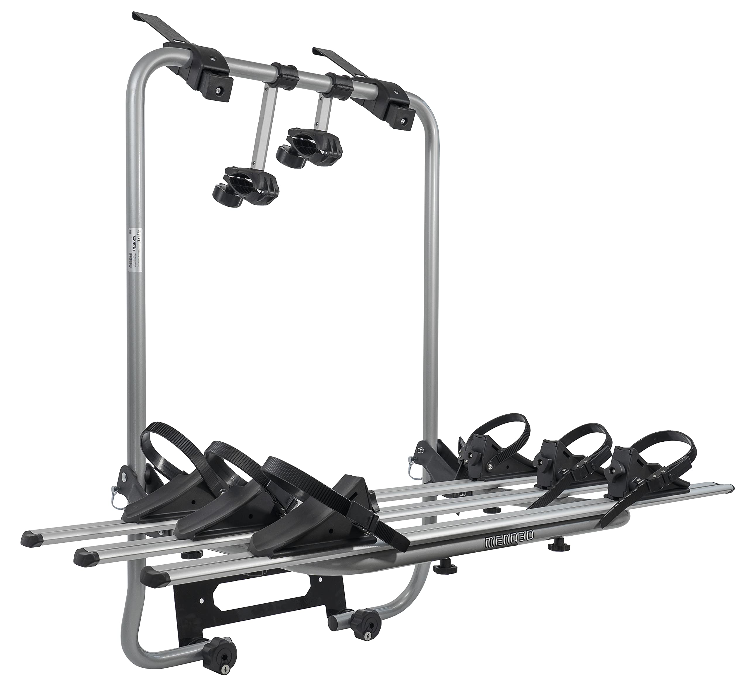 MENABO 38306878 Rear Bike Carrier, Silver/Black, One Size