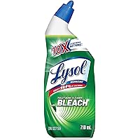 Lysol Toilet Bowl Cleaner, Bleach, 710ml, 10X Power Action