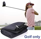 Yizerel 2 Pack 16x24 Tri-fold Golf Towel Microfiber with Carabiner Clips view 6