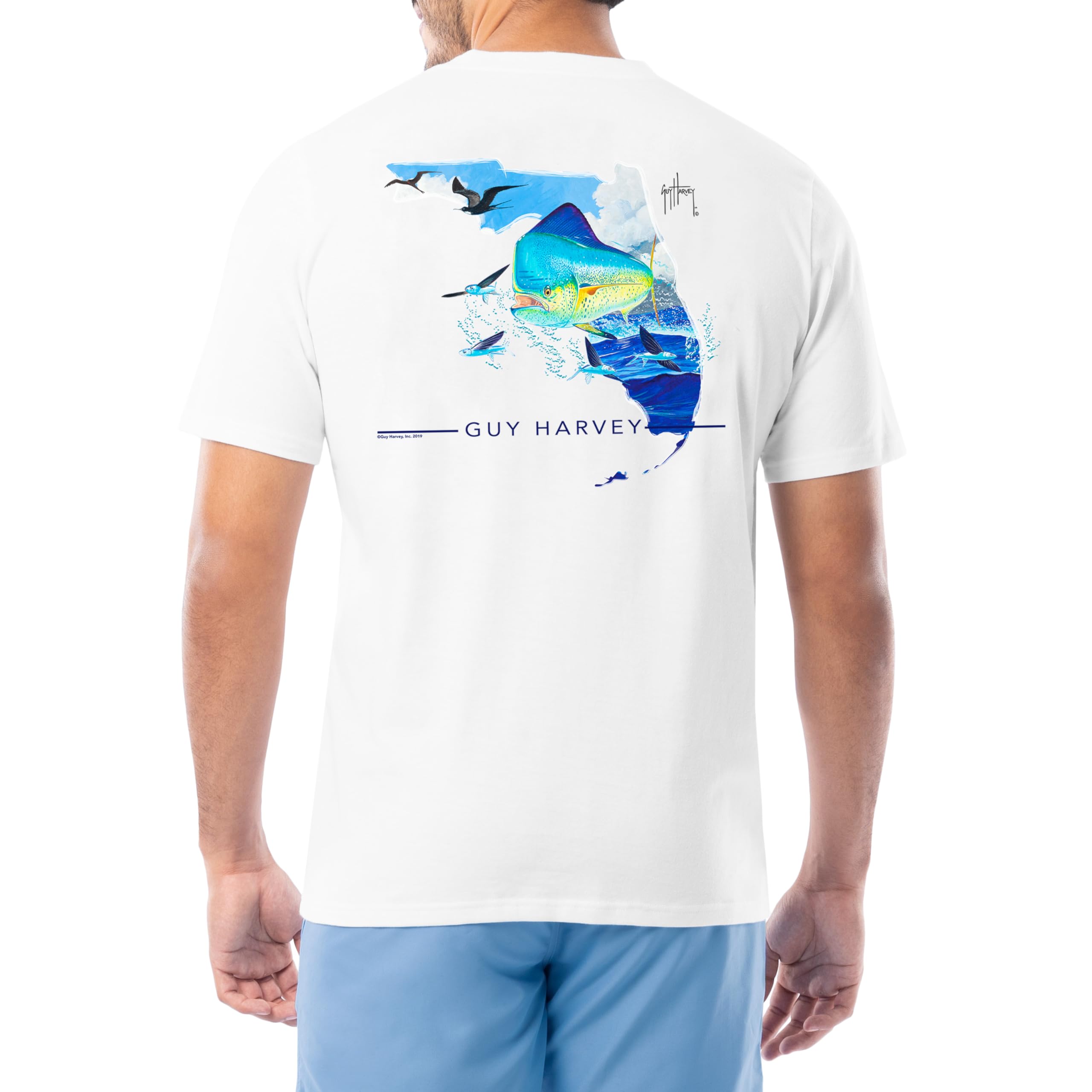 Guy Harvey Men’s Short Sleeve Cotton Graphic
