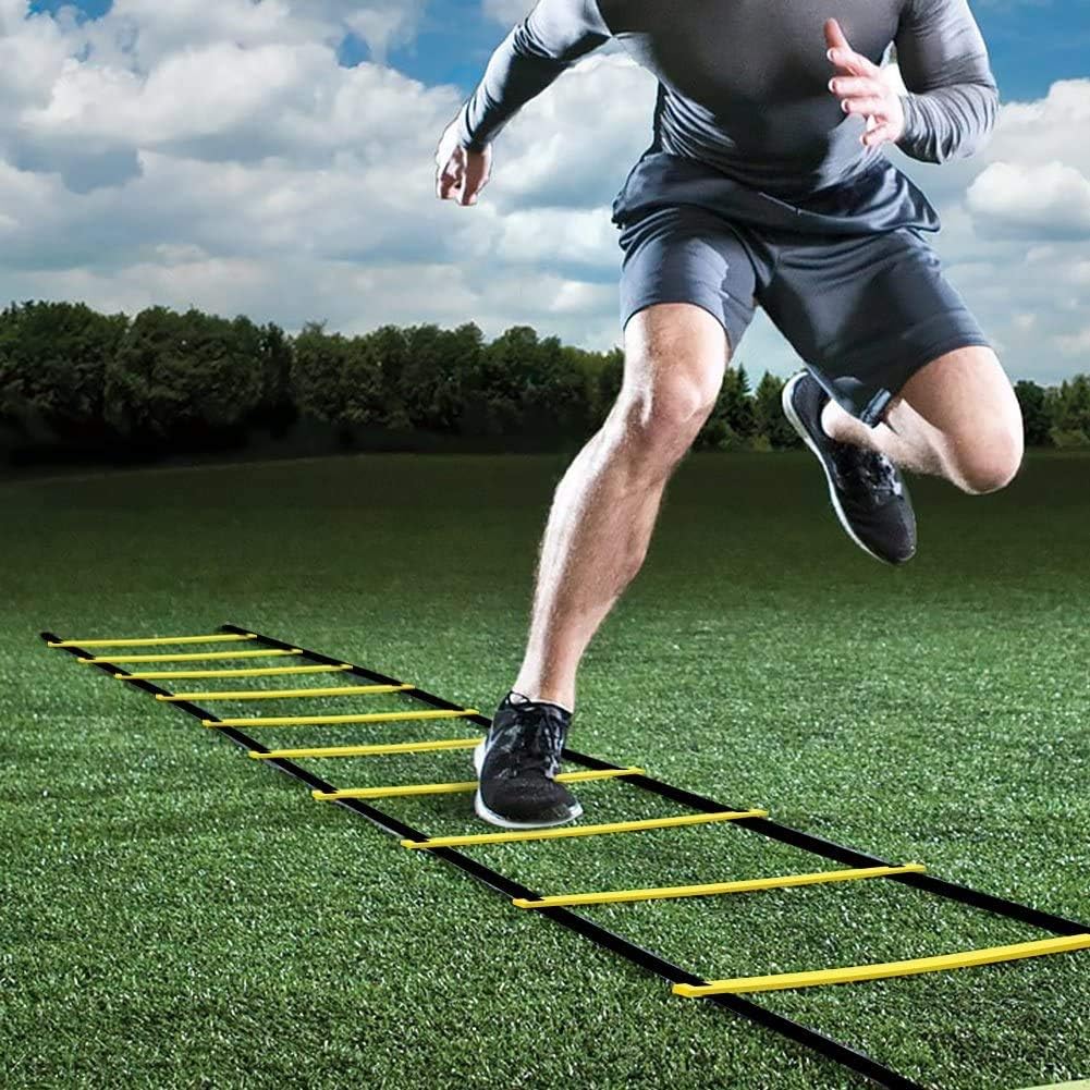 GHB Agility Ladder Speed Ladder 6M 12-Rung for Kids Adults Football Speed Training