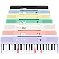 The ONE Smart Keyboard COLOR 61 Lighted Keys Piano Keyboard, Electric Piano for Beginners with 256 Tones, 64 Polyphony, Built-in LED Lights & Apps, Supports USB MIDI/Headphones (White)