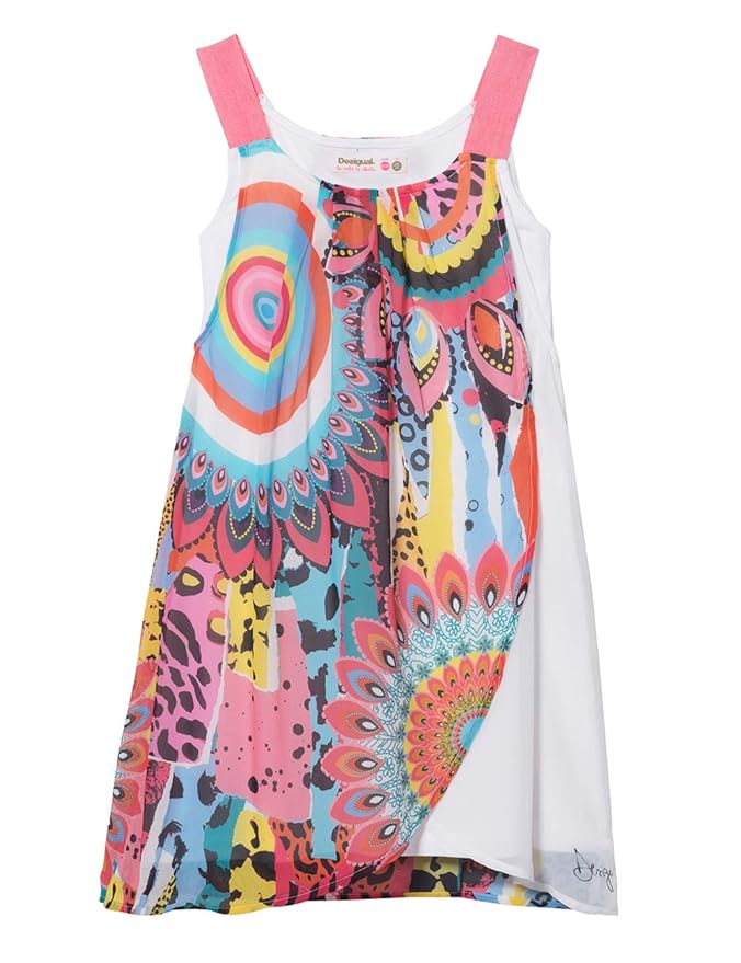 Desigual Mädchen Kleid Girl Woven Dress Straps (Vest_Harare)
