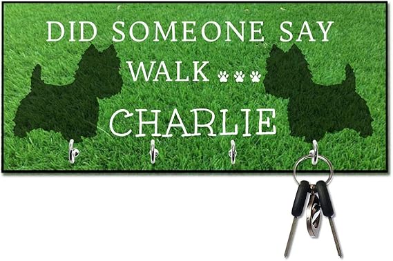 Amazon.com: Pesonalized Did Someone Say Walk Westie Dog Leash and Key