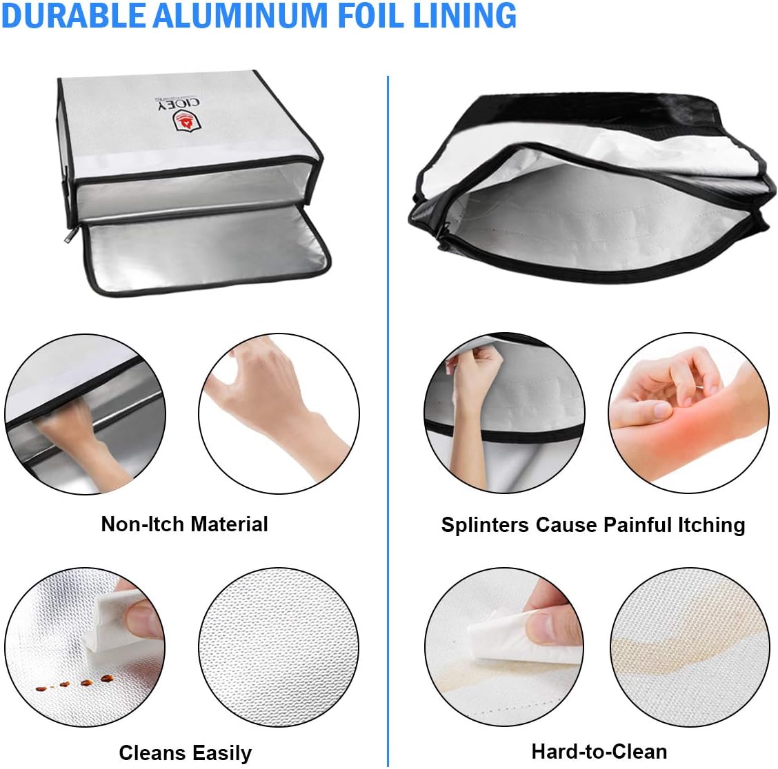 Fireproof Document Bags - Fireproof Box [Thermal Insulated] Fireproof Safety Boxes for Home Large Fireproof Bag Lockable Zipper Fireproof Safe Box Home Safes Fireproof Waterproof Fireproof Money Bag: Office Products