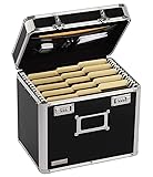 Vaultz Locking File Organizer Box - 13.5 x 13.25 x