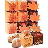 qiqee Thanksgiving Cross Gift Boxes 28pcs 3.3x3.3x3.3 Inches Cookie Boxes for Festival Party,3D Square Gift Box for Gifts,Small Cardboard Box for cookie,chocolate,pudding, Widely Used in Various