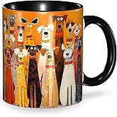 FyLybois Dog Coffee Mug Ceramic Coffee Cup with Handle Microwave Safe for Home or Office Gifts for Women and Men