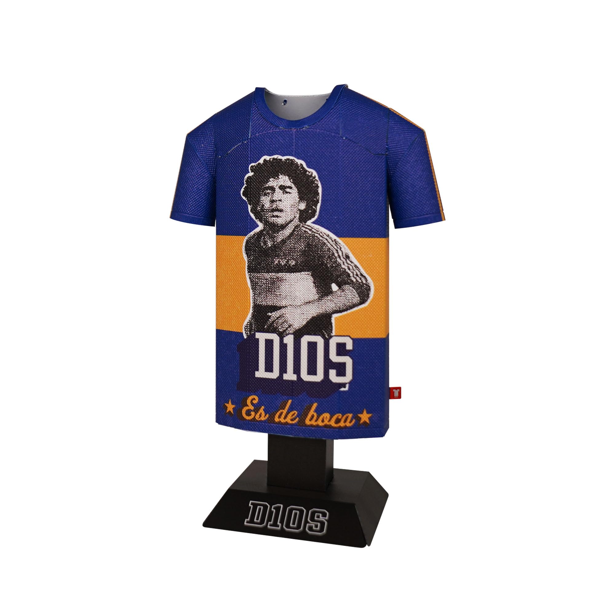 Diego Maradona 1981-1982 Retro Metal Football Shirt - Officially Licensed Miniature Alloy Replica Jersey Collectible Legend Display Gift