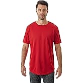 JC DISTRO Mens Hipster Hip Hop Elong Longline Crewneck T-Shirt
