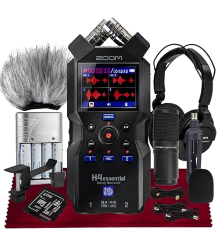 Amazon.com: Zoom H4essential Handy Recorder, Bundle with Zoom