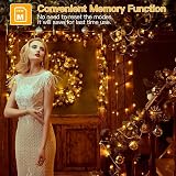 Ollny Christmas Tree Lights Outdoor 80m 800 LED Warm White IP44 Remote view 9