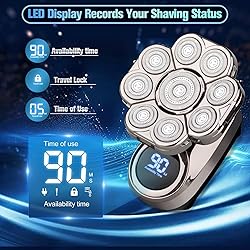 9D Head Shavers for Bald Men: Upgraded 6 in 1