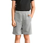 Haloumoning Boys Shorts Kids Casual Elastic Waist Summer Basketball Shorts with Pockets 5-14 Years