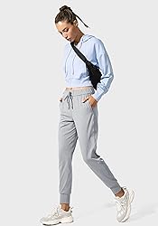 SANTINY Women's Joggers Pants Pockets Drawstring