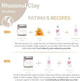 Fatimas Garden Rhassoul Clay 250g with 7 Herbs Detox Facial Hair Mask view 6