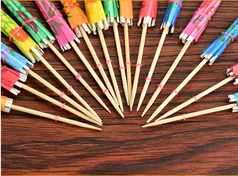 Yongbest Cocktail Umbrellas,50 Pieces Paper Umbrellas Drink Sticks Mini Umbrellas Picks for Hawaiian Party Drink Decorations for Fiesta,Tropical or Beach Parties - Image 3