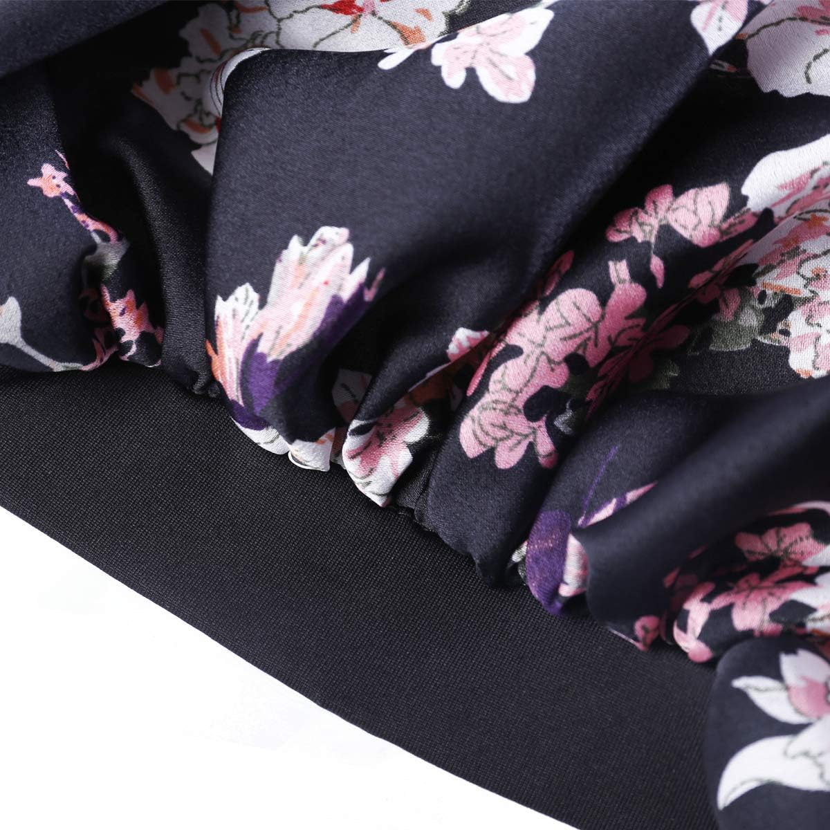 Satin Silk Bonnet Sleep Cap - Printing Soft Extra Large Wide Band S Women Night Hat For Long Curly Natural Hair Cap Salon Silk Scarf Chemo Patient Slouch Slouchy, Christmas Santa Day Gifts For Women at  Women’s Clothing store
