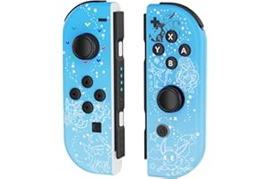 HUPEND for Nintendo Switch Controllers, Replacement for Switch Controller Support Wake up/Screenshot/Motion Control Blue