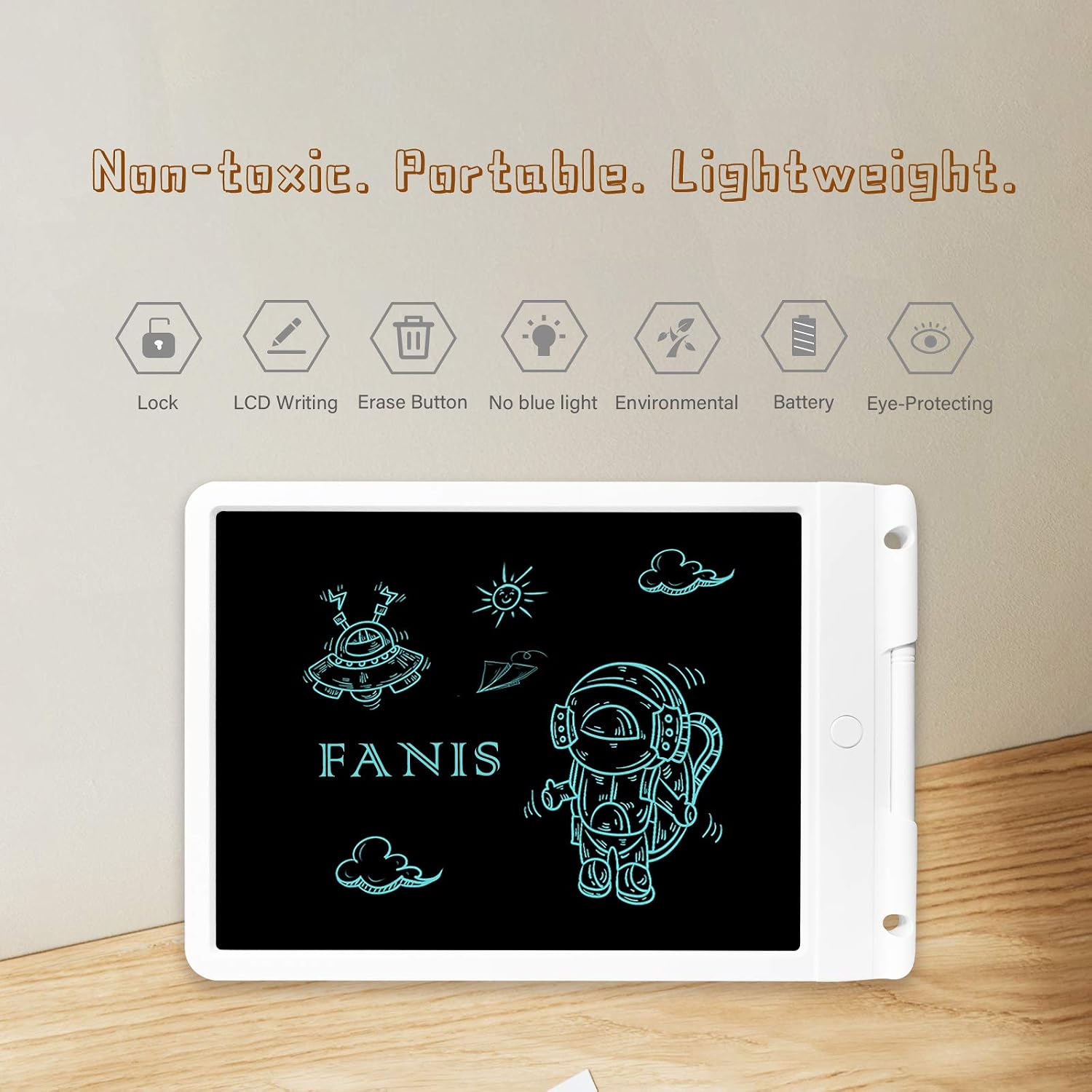 Portable Ewriter FANIS 11 Inch LCD Writing Tablet with Stylus, Electronic Graphic ...