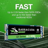 Seagate BarraCuda Q5 1TB NVMe SSD M.2 PCIe Gen3 x4 Internal ZP1000CV3A001 view 2