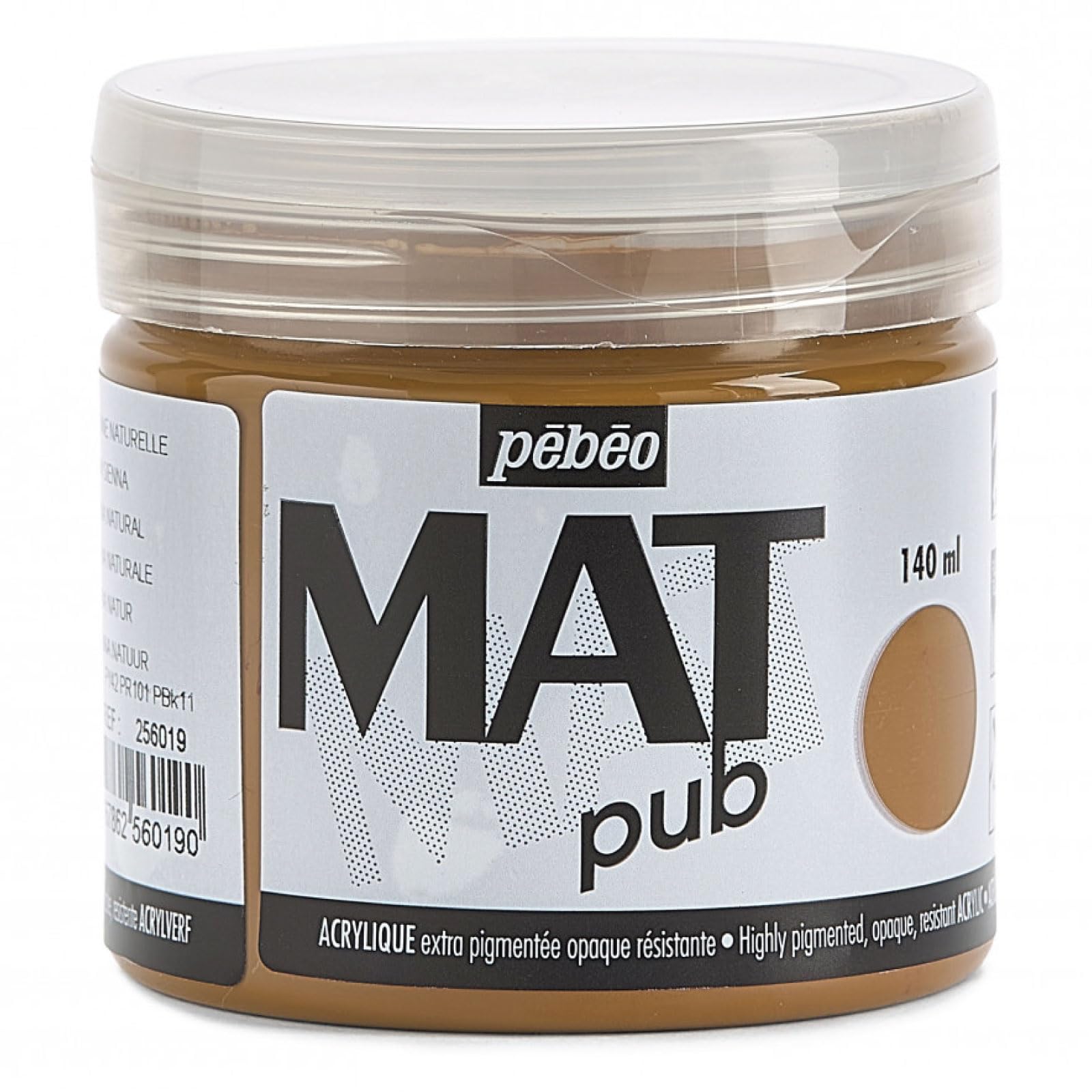 PEBEO Mat Pub, Raw Sienna, 140ml