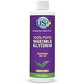 US+ 32oz 100% Pure Vegetable Glycerin - Pharmaceutical & Food Grade (USP) - All-Natural Moisturizer & Cleanser - For Skin, Hair, Soaps and More
