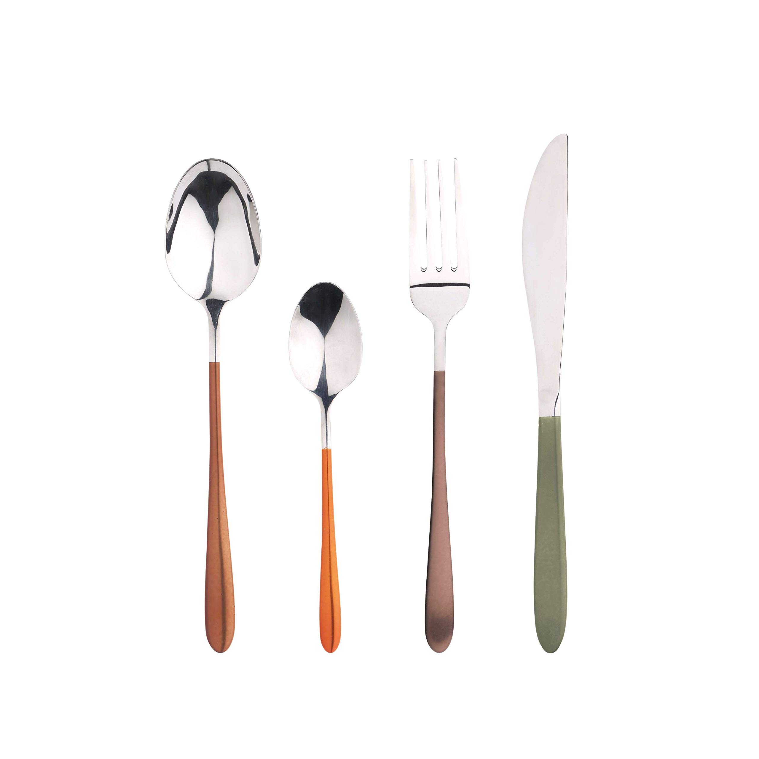 BERGNER Q3471 16-Piece Cutlery Set in Stainless Steel Neon Classic Collection