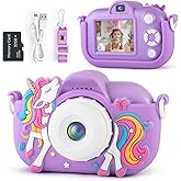 Kids Camera Toddler Toys for 3 4 5 6 7 8 Years Old Girls, 48MP HD Dual Lens Selfie Camera for Kids, 1080P HD Video Kids Digital Camera for Age 3-9 Christmas Birthday Gifts with 32G SD Card
