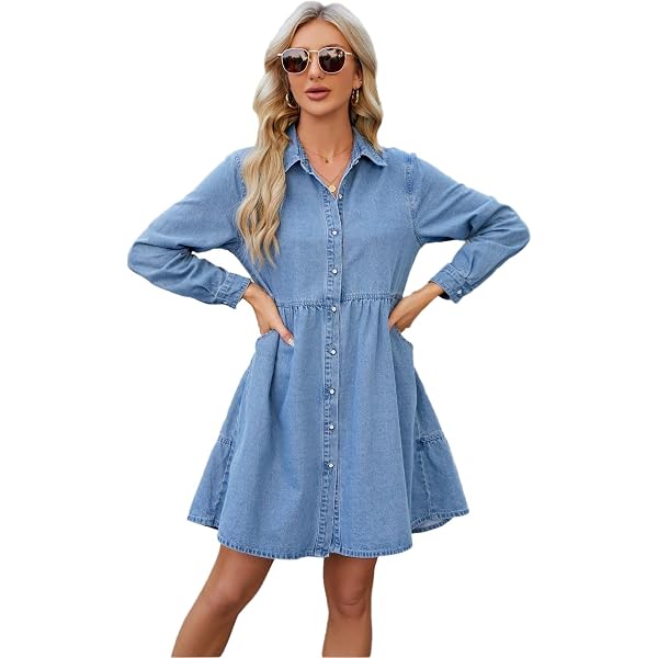 FP Movement Women's Mad Love Denim Midi Dress, Blue, L at Amazon Women's  Clothing store