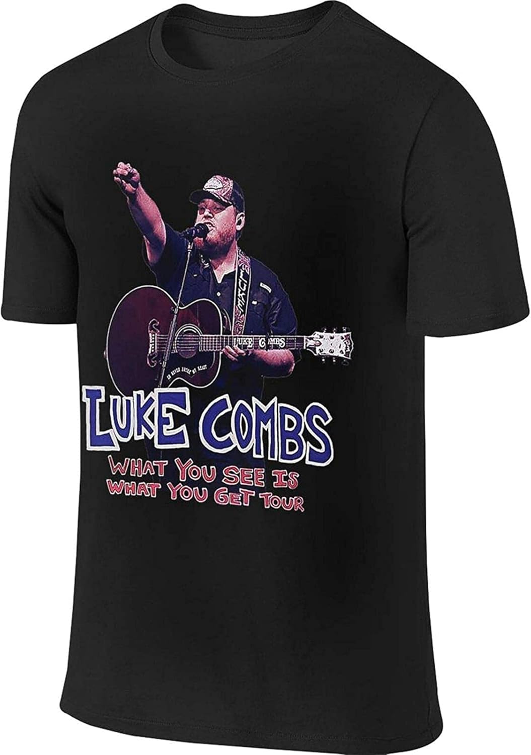 Luke Combs Men Short Sleeve TShirts, Round Neck Top Clothing T Shirt