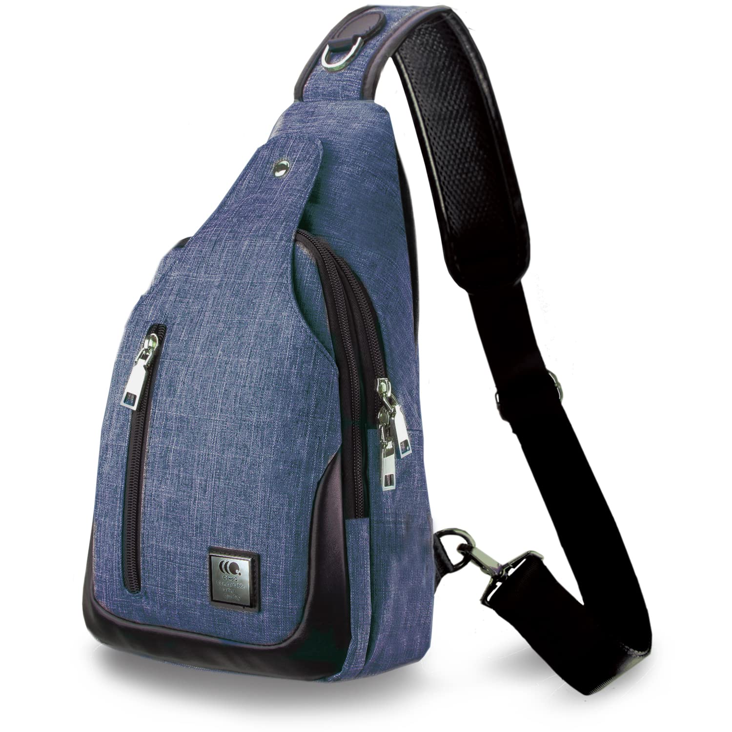 [C two Q] ショルダーバッグ ボディバッグ 斜めがけ 軽量 防水 大容量 メンズ レディース (5.ブルー)商品画像