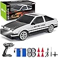 Remote Control Car RC Drift Car 1:16 Scale 4WD RC Car with LED Lights 2.4GHz 30km/h Hard Shell RTR High Speed Drift Racing Sport Toy Car for Adults Boys Girls Kids Gift 2Pcs Rechargeable Batteries