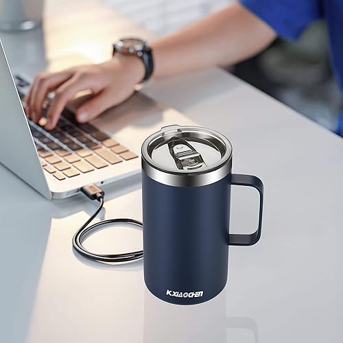 LAMBDA COFFEE® Stainless Steel Mug, 2 X 360 Ml Thermal Mug