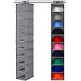 VAESIDA 10 Shelf Hat Rack Hanging Closet/Organizer for Storage - Best Baseball Cap Holder, Gray