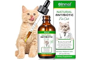 AKARENI Cat Antibiotics for Infection, Natural Antibiotics for Cats, Cat Multivitamins Liquid, Cat Antibiotic Supports Immune and Cats Allergy Itch Relief, Pet Antibiotics Supplements, Chicken Flavor, 2 Fl Oz