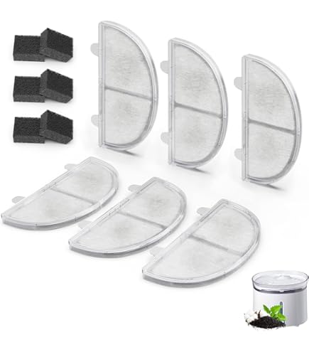 8 Pack Pre-Filter Sponges For WF20/CF20 Cat Water Fountain - Pump Protection