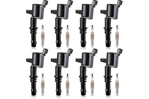 ENA Set of 8 Iridium Spark Plug and 8 Ignition Coil Pack Compatible with Ford 2005 2006 2007 2008 Explorer Sport Trac Mustang Mercury Mountaineer 4.6L V8 Replacement for FD508 SP514